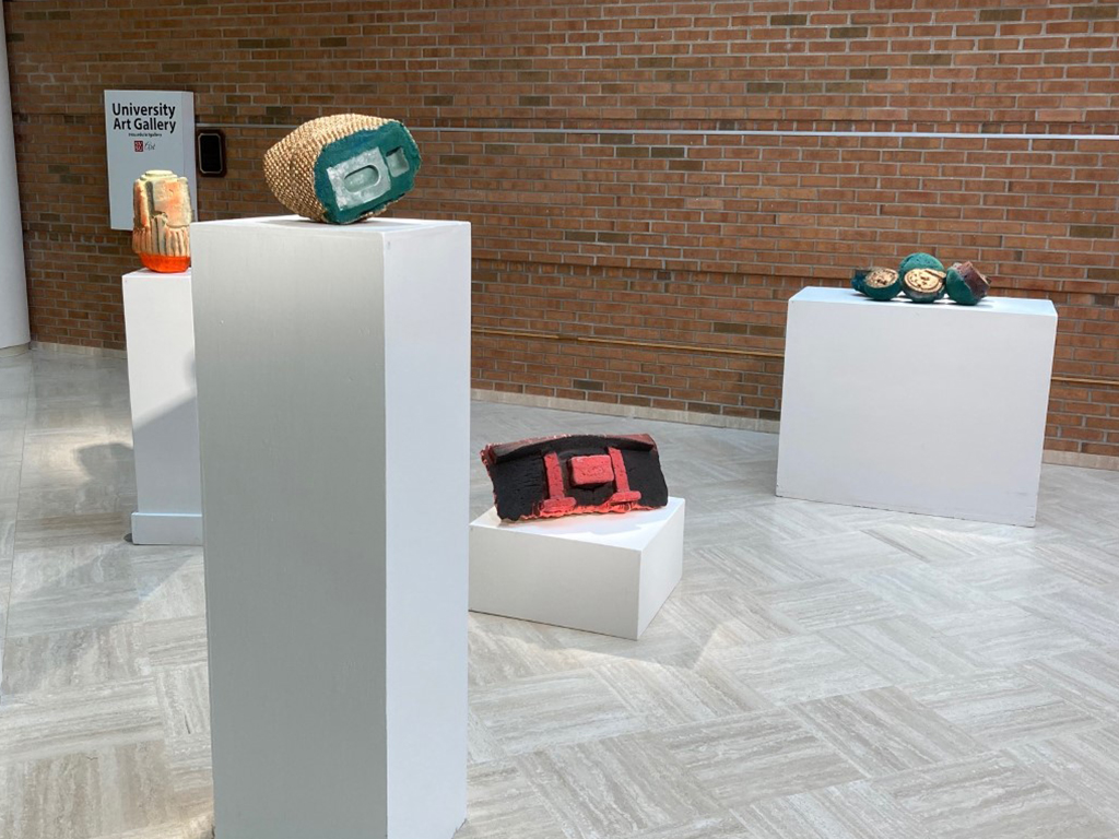 4 sculptures in installation